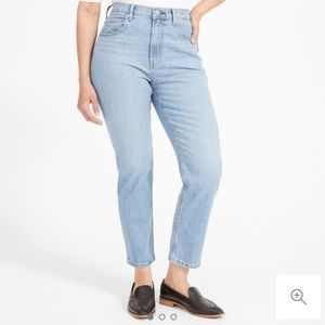 Everlane High Rise Cheeky Straight Jeans